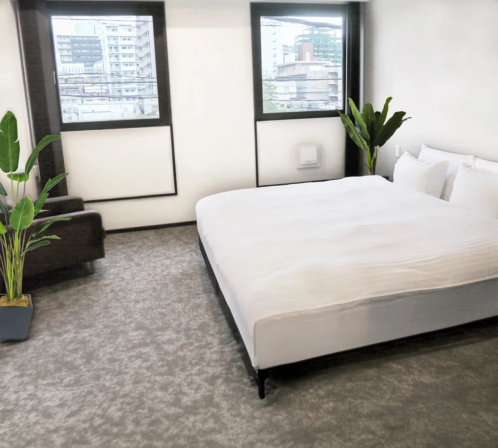 Simple King Room interior