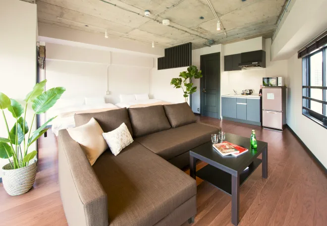 A Good Day private living space with kitchen